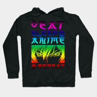 EAT SLEEP ANIME REPEAT Hoodie